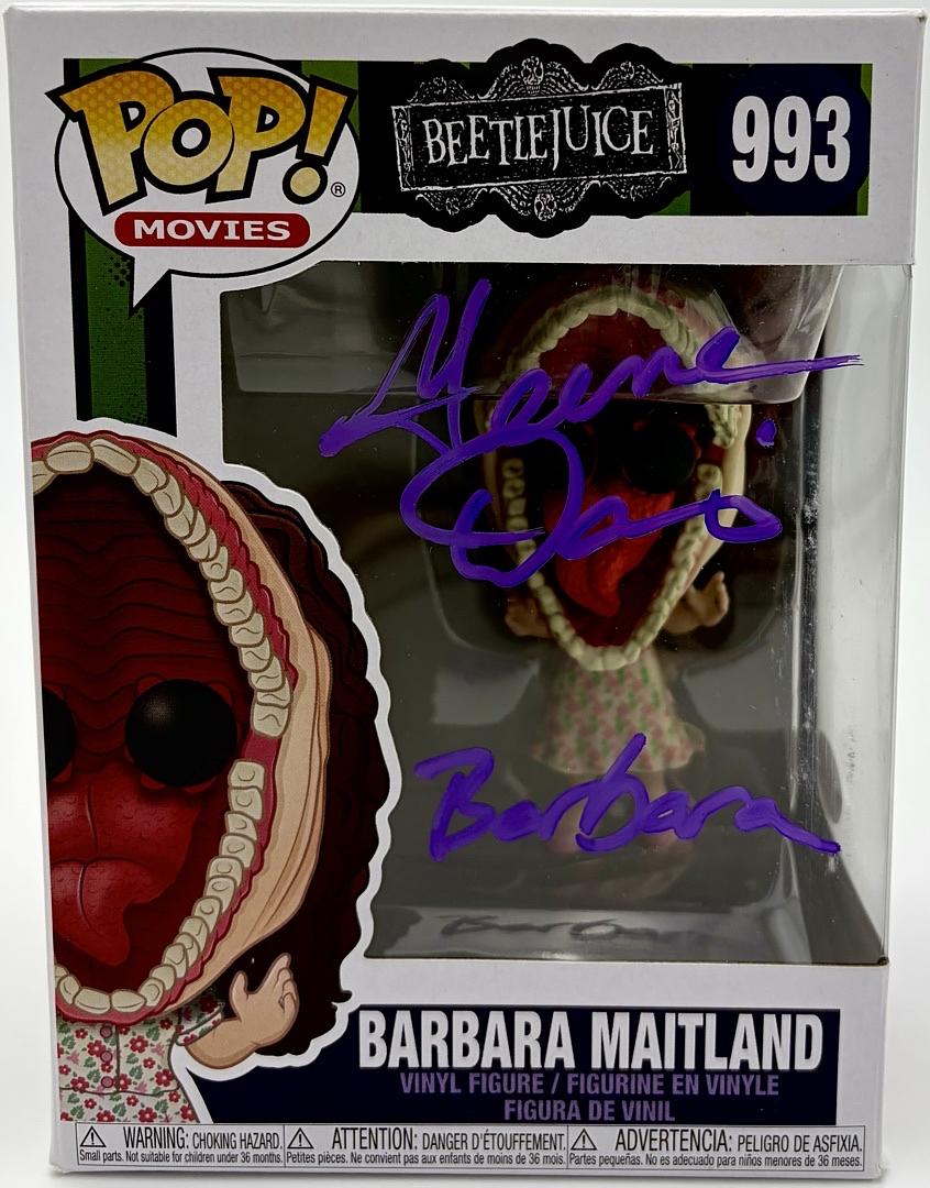 Geena Davis Signed Funko Pop #993 "Barbara Maitland" (Beetlejuice) w/character name - JSA COA